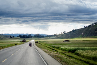 Arable farmland at Snake Plain (Pampa de la Culebra) between Celendin and Cajamarca