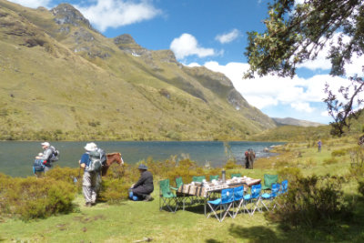 Yorkshire Ramblers Club picnic at Lake Quinuas